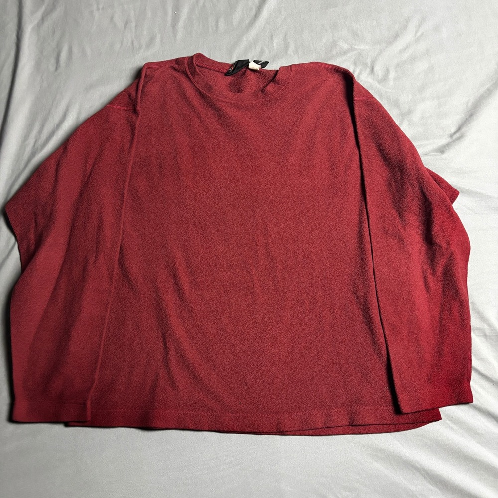 Patagonia Micro D-Luxe Fleece Pullover Mens Large Burgundy Made in USA Vintage